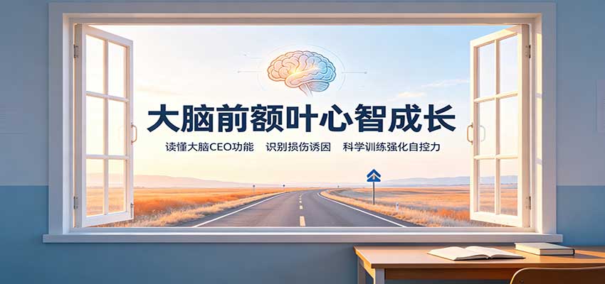 大脑前额叶心智成长:读懂大脑CEO功能,识别损伤诱因,科学训练强化自控力网创吧-网创项目资源站-副业项目-创业项目-搞钱项目网创吧