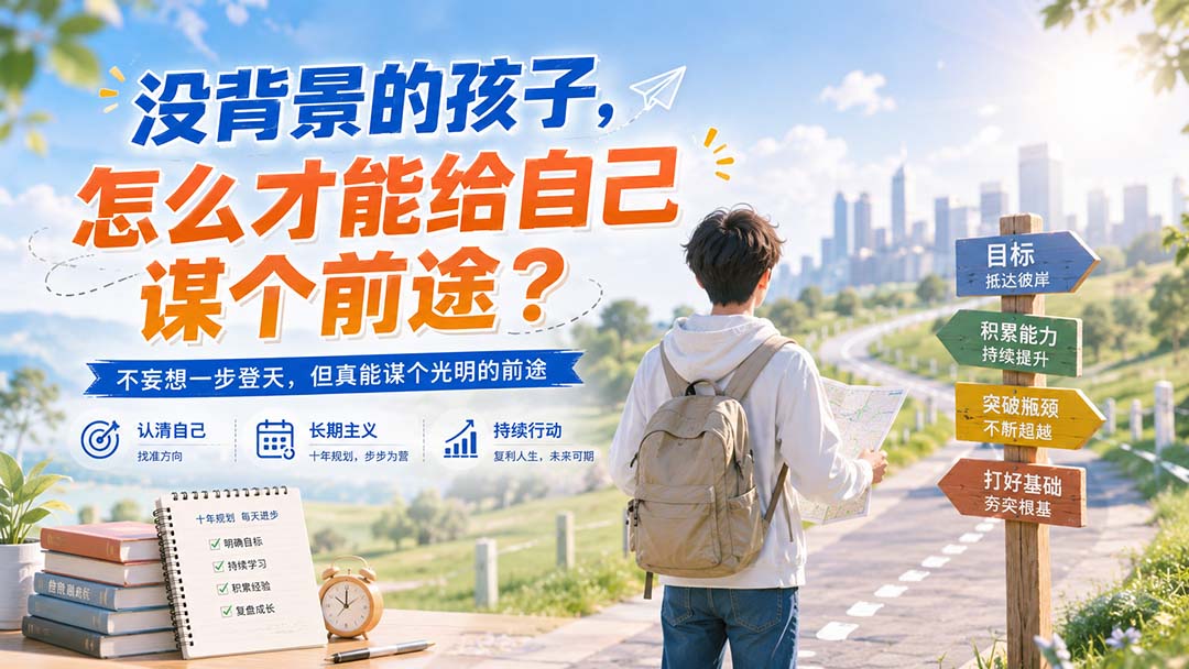 (20180期)付费文章:没背景的孩子,怎么才能给自己谋个前途?网创吧-网创项目资源站-副业项目-创业项目-搞钱项目网创吧