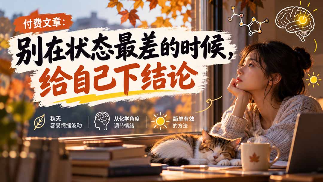 （20716期）【无水印】某付费文章：别在状态最差的时候，给自己下结论网创吧-网创项目资源站-副业项目-创业项目-搞钱项目网创吧