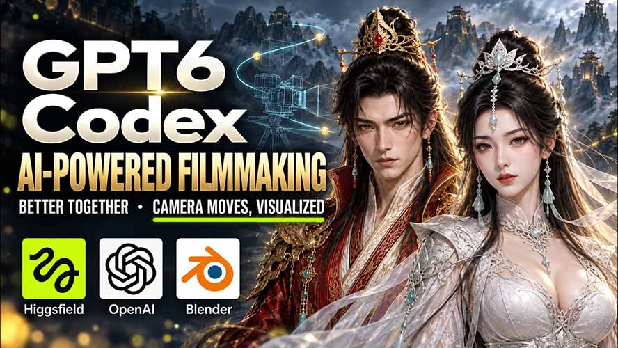 (20561期)GPT-6 Astra×Codex高智能制作视频!联手Higgsfield,运镜可视化实战网创吧-网创项目资源站-副业项目-创业项目-搞钱项目网创吧