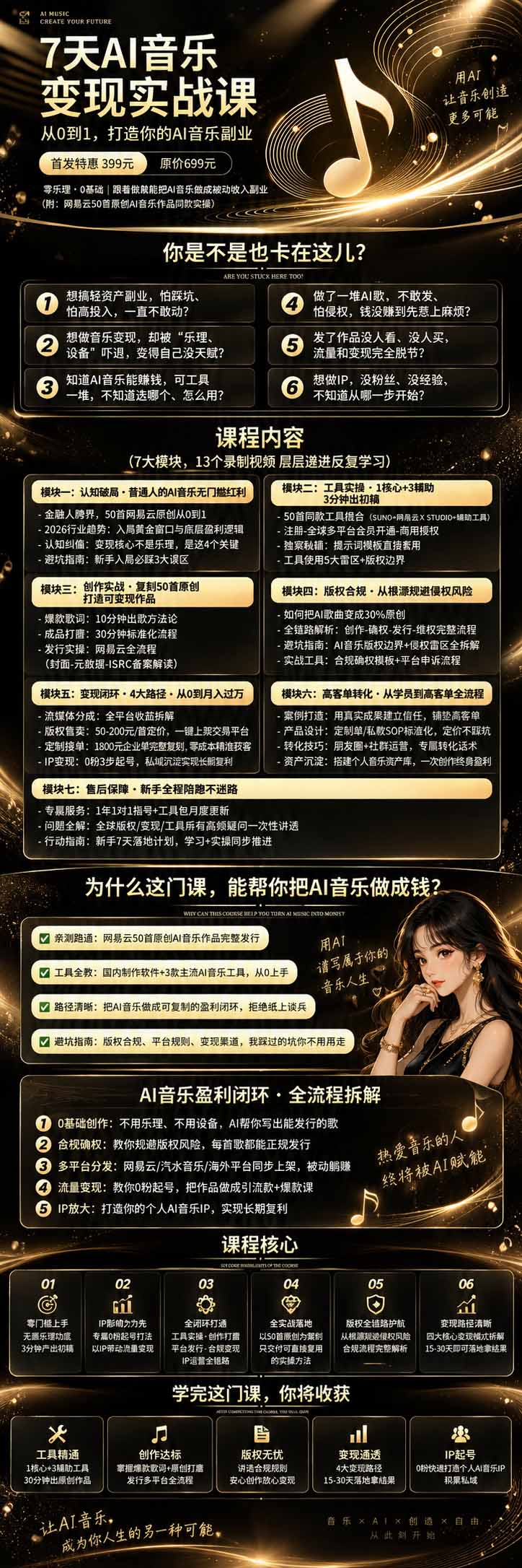 (20442期)AI音乐创作变现营:零乐理掌握工具、歌词、人声、版权、发行及0粉起号变现,50—200元/首+月收益10000+网创吧-网创项目资源站-副业项目-创业项目-搞钱项目网创吧