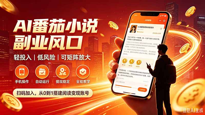 (20277期)AI番茄全自动挂机|24小时躺赚副业,轻投入|低风险|可矩阵放大网创吧-网创项目资源站-副业项目-创业项目-搞钱项目网创吧
