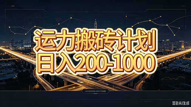 (20283期)运力搬砖,风口项目。当日收益稳定200-1000。 每天仅需一小时,新人轻松上手。网创吧-网创项目资源站-副业项目-创业项目-搞钱项目网创吧