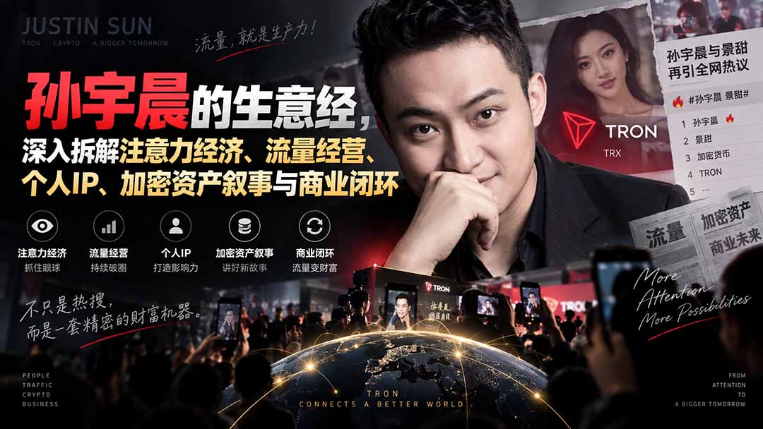 (20290期)某星球精华文章——孙宇晨的生意经,深入拆解注意力经济、流量经营、个人IP、加密资产叙事与商业闭环网创吧-网创项目资源站-副业项目-创业项目-搞钱项目网创吧