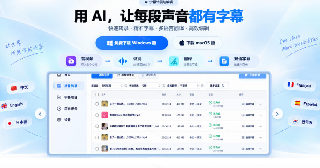 剪映会员不用再开了?视频字幕一键生成加翻译,本地离线运行,完全免费,超快速高精度,字幕大师网创吧-网创项目资源站-副业项目-创业项目-搞钱项目网创吧