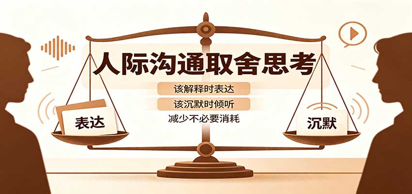 人际沟通取舍思考:分清解释与沉默边界,拿捏职场生活沟通分寸减少情绪内耗网创吧-网创项目资源站-副业项目-创业项目-搞钱项目网创吧