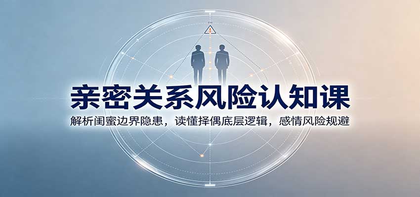 亲密关系风险认知课：解析闺蜜边界隐患，读懂择偶底层逻辑，感情风险规避网创吧-网创项目资源站-副业项目-创业项目-搞钱项目网创吧