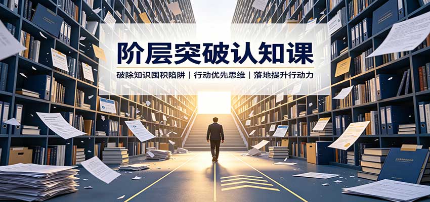 阶层突破认知课：破除知识囤积陷阱，行动优先思维，落地提升行动力网创吧-网创项目资源站-副业项目-创业项目-搞钱项目网创吧