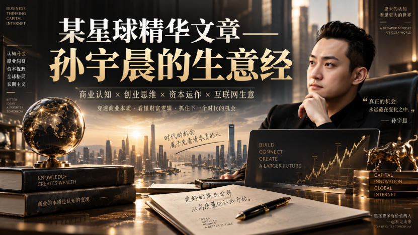 某星球精华文章——孙宇晨的生意经网创吧-网创项目资源站-副业项目-创业项目-搞钱项目网创吧
