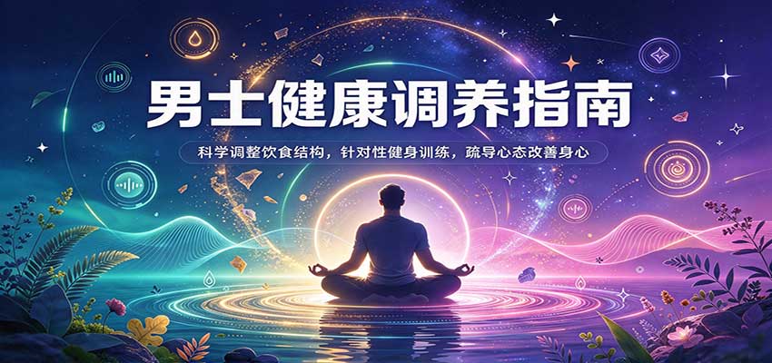 男士健康调养指南：科学调整饮食结构，针对性健身训练，疏导心态改善身心网创吧-网创项目资源站-副业项目-创业项目-搞钱项目网创吧