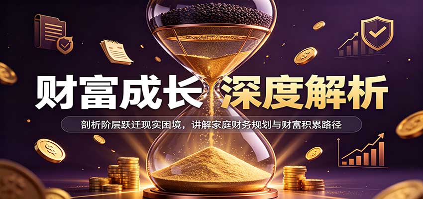 财富成长深度解析：剖析阶层跃迁现实困境，讲解家庭财务规划与财富积累路径网创吧-网创项目资源站-副业项目-创业项目-搞钱项目网创吧