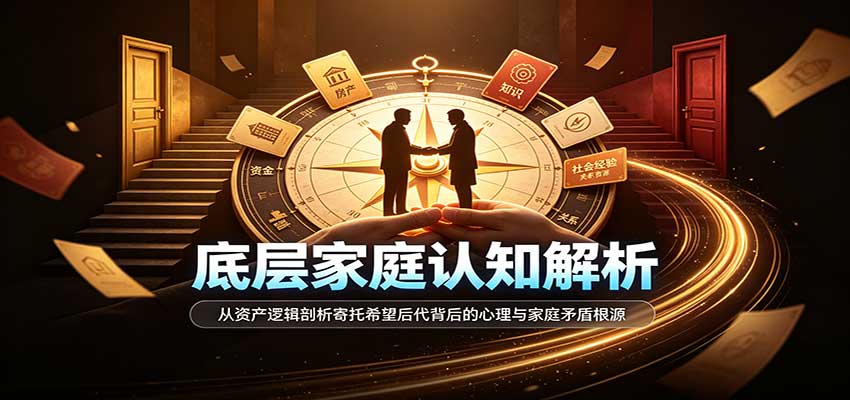 底层家庭认知解析:从资产逻辑剖析寄托希望后代背后的心理与家庭矛盾根源网创吧-网创项目资源站-副业项目-创业项目-搞钱项目网创吧