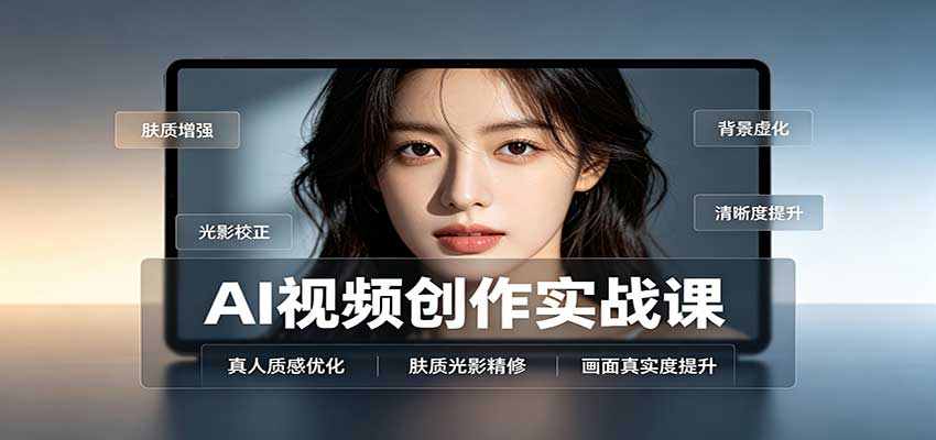 AI视频创作实战课：人物面部情绪调试，真人质感优化，提示词模板与变现方向网创吧-网创项目资源站-副业项目-创业项目-搞钱项目网创吧