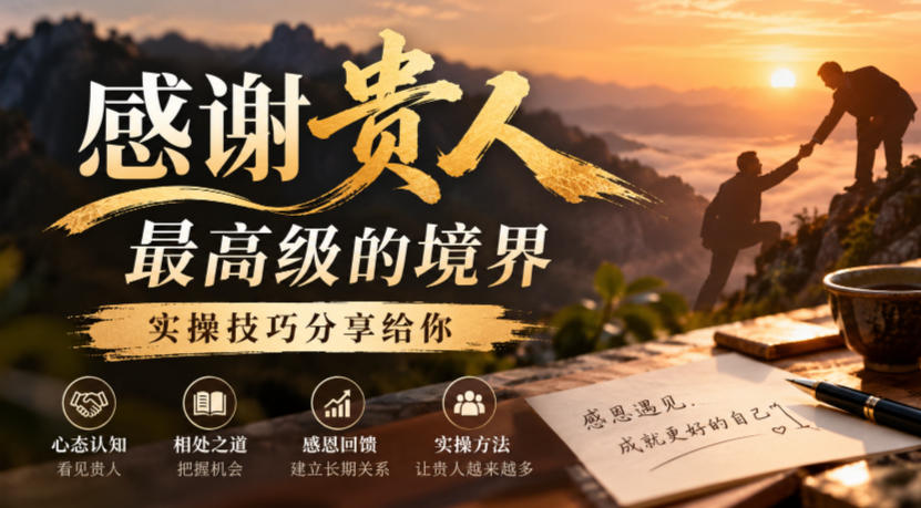 某公众号付费文章:感谢贵人最高级的境界,实操技巧分享给你网创吧-网创项目资源站-副业项目-创业项目-搞钱项目网创吧