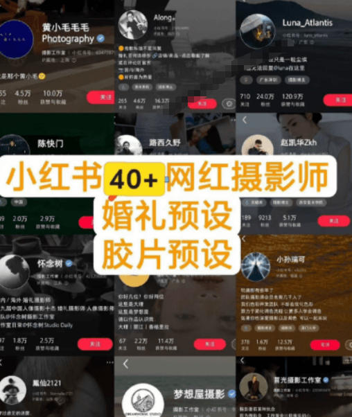 图片[2]网创吧-网创项目资源站-副业项目-创业项目-搞钱项目独家高质量调色素材合集！精选小红书40+多位网红婚礼/人像/风光摄影师的预设，按姓名整理，建议收藏！网创吧-网创项目资源站-副业项目-创业项目-搞钱项目网创吧