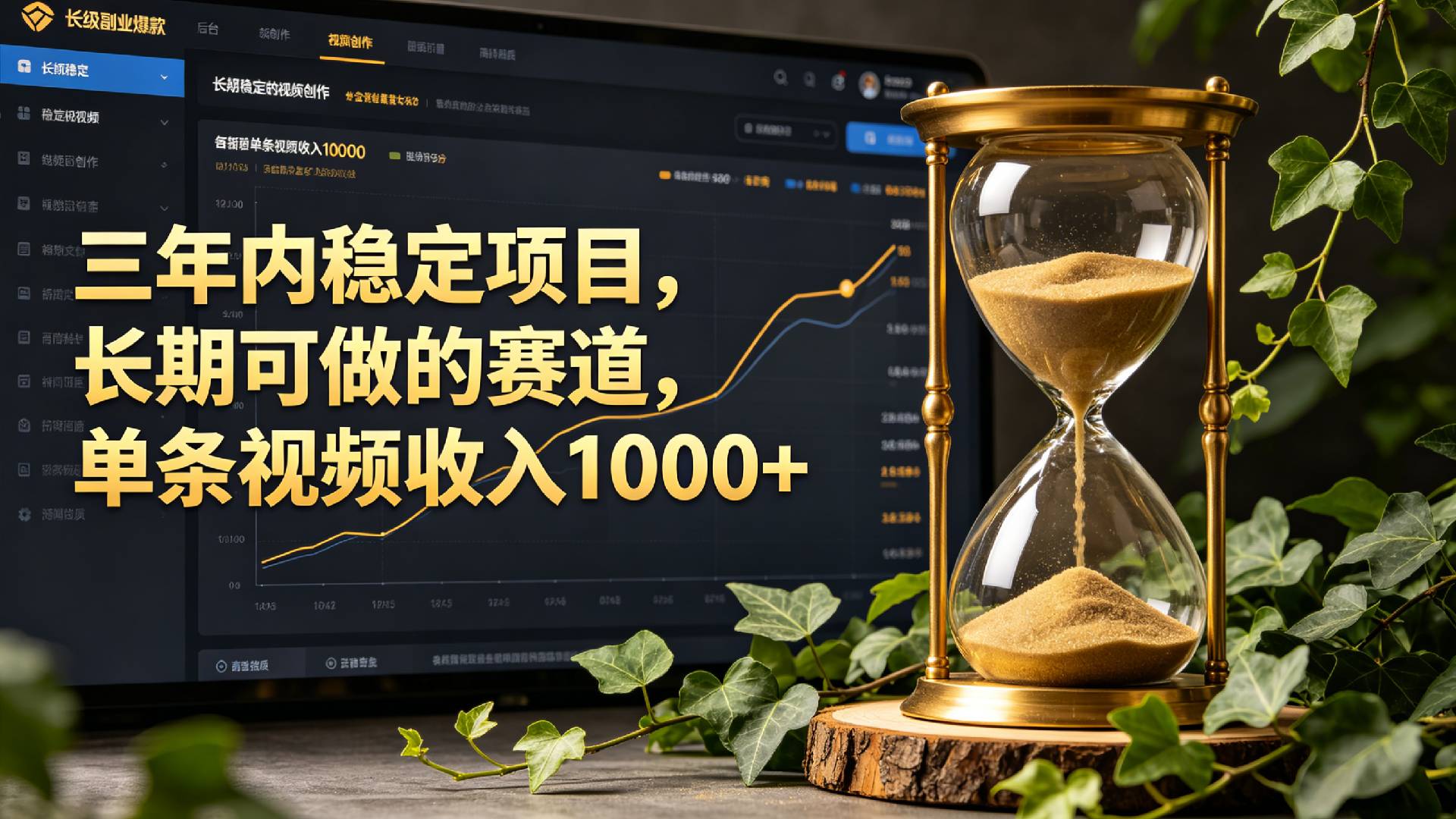 三年内稳定项目,长期可做的赛道,单条视频收入1000+网创吧-网创项目资源站-副业项目-创业项目-搞钱项目网创吧